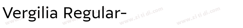 Vergilia Regular字体转换